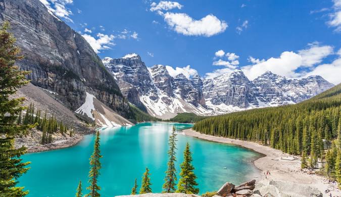 Banff mountains and lakes